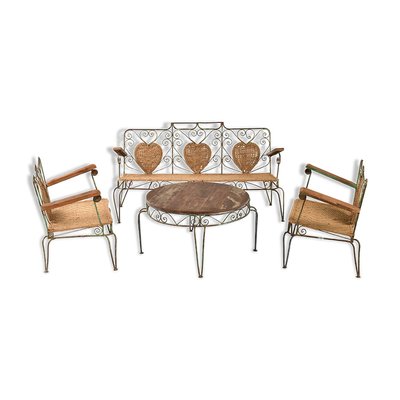 Wrought Iron Garden Set 1940s For Sale At Pamono