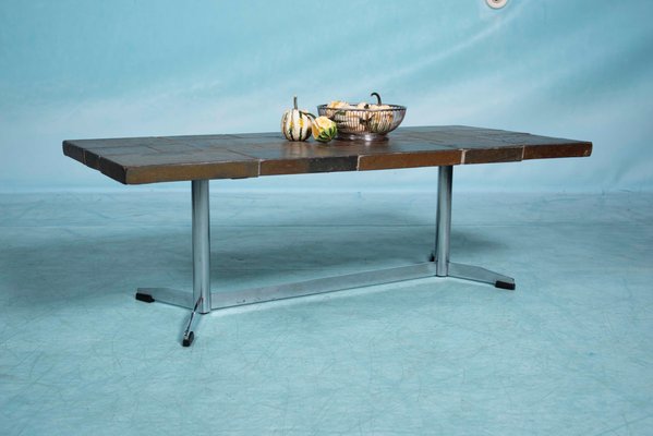 Vintage Brutalist Slate Coffee Table 1960s For Sale At Pamono