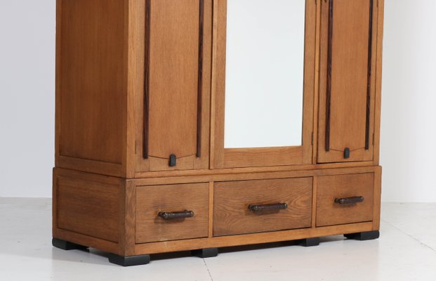 Art Deco Oak Wardrobe 1920s For Sale At Pamono