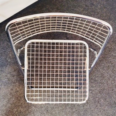 Chrome Folding Chairs By Niels Gammelgaard For Ikea 1970s Set Of