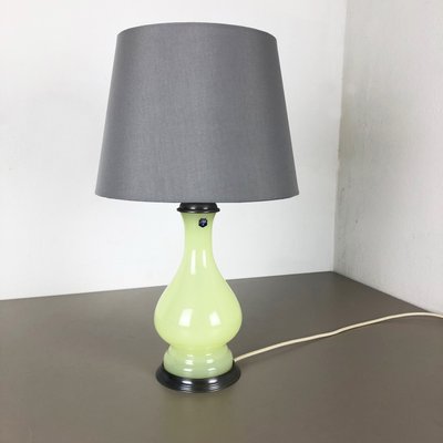 Mid Century Lime and Opaline Murano Glass Table Lamp from Cenedese Vetri Mid Century Lime and Opaline Murano Glass Table Lamp from Cenedese Vetri