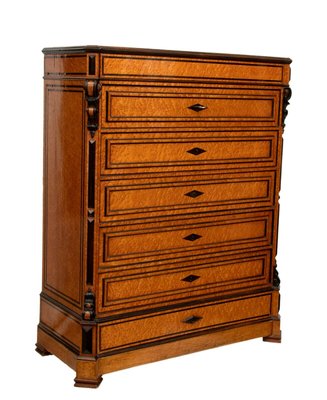 19th Century Burl Maple Dresser For Sale At Pamono