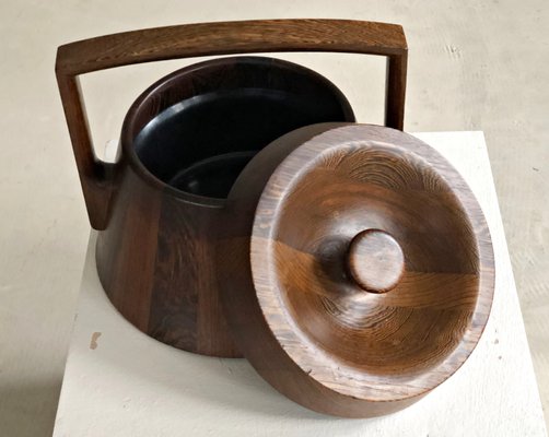 Danish Rosewood and Wenge Ice Bucket by Jens Quistgaard, 1960s for