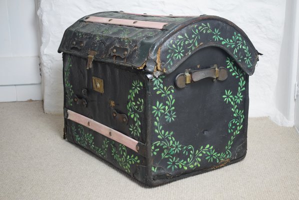 antique wicker suitcase