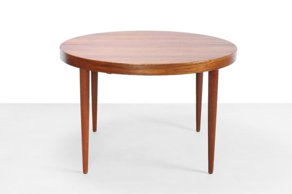 Danish Teak Round Dining Table By Kai Kristiansen For Sva Møbler Danish Teak Round Dining Table By Kai