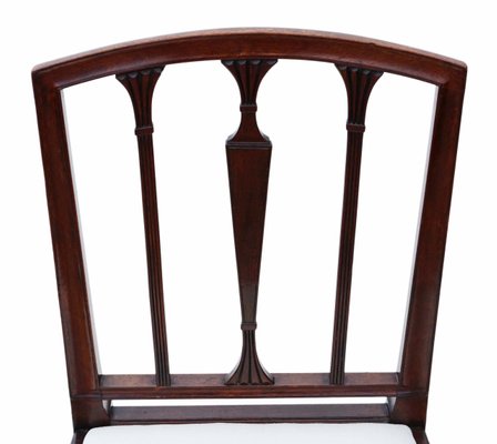 Antique Georgian Mahogany Dining Chairs Set Of 8 For At Pamono Antique Georgian Mahogany Dining Chairs