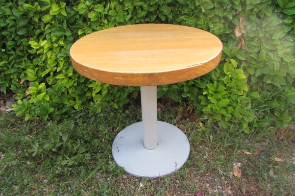 Oak And Metal Bar Table 1980s For Sale At Pamono