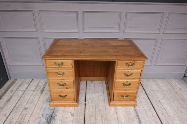 Small Antique English Pine Wood Desk Bei Pamono Kaufen