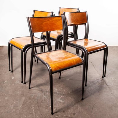 Chaises de Salle à Manger Vintage de Mullca, France, années 50, Set de 8 Chaises de Salle à Manger Vintage de Mullca, France, années 50, Set de 8