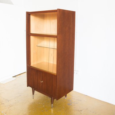 French Tinted Glass And Teak Display Cabinet 1960s Bei Pamono Kaufen