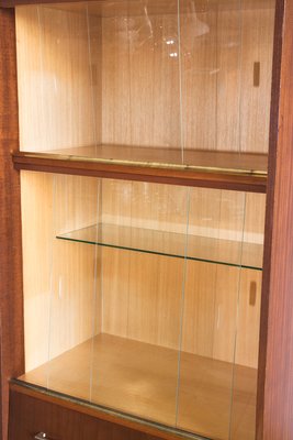 French Glass And Teak Display Cabinet 1960s For Sale At Pamono