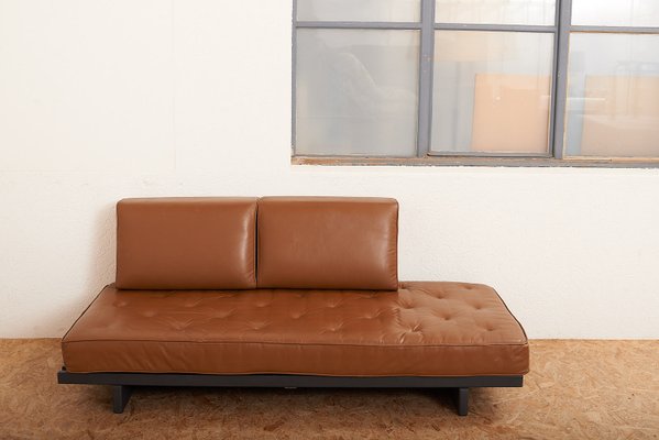 Brown Leather Daybed 1960s, Leather Daybed Sofa