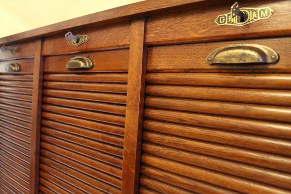 Vintage Oak Filing Cabinet Bei Pamono Kaufen