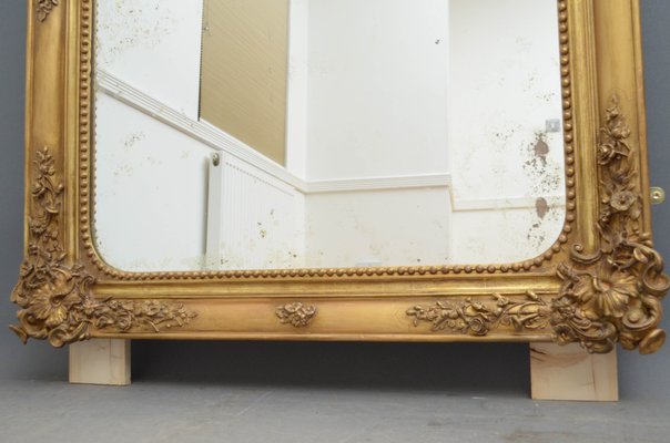 19th Century Gilded Wall Mirror For At Pamono 19th Century Gilded Wall Mirror For