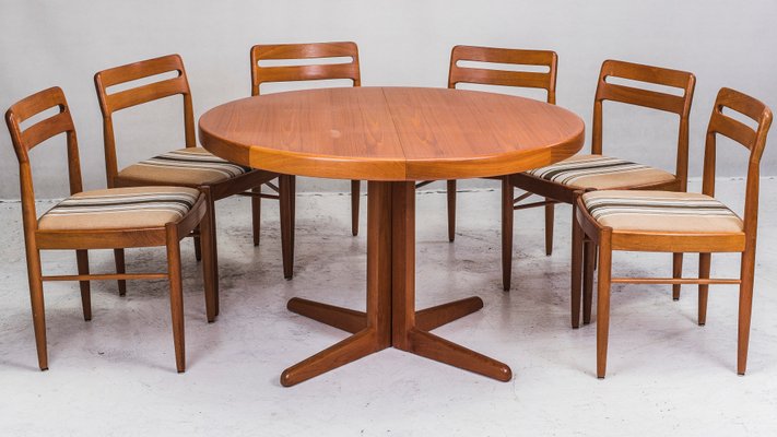 Mid Century Extendable Dining Table by H.W. Klein for Bramin H.W. Klein for Bramin Møbler – vintage dining room table