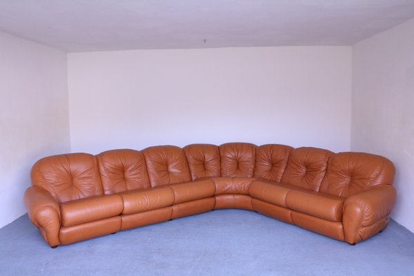 Vintage Leather Corner Sofa For At, Retro Leather Couch