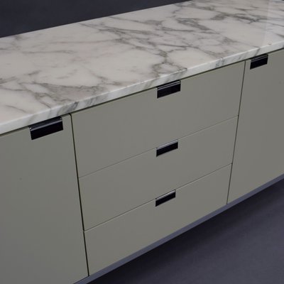 Sideboard Aus Chrom Marmor Von Florence Knoll Fur Knoll Inc
