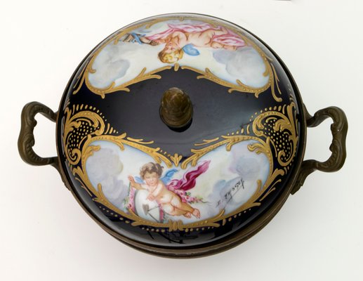 Antique French Porcelain Potpourri from Sevres, 1880s for sale at