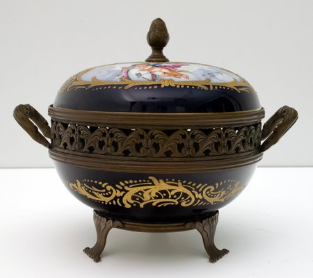 Antique French Porcelain Potpourri from Sevres, 1880s for sale at