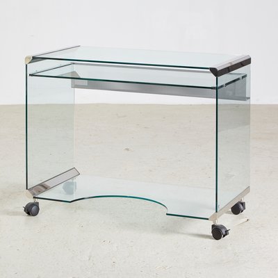 Vintage Glass Desk 1990s For Sale At Pamono