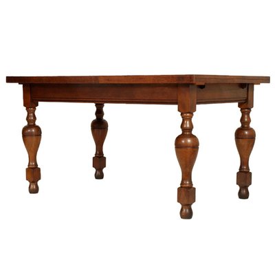 Vintage solid wood dining table deals
