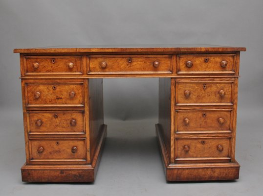 Antique Pollard Oak Partner S Desk For Sale At Pamono
