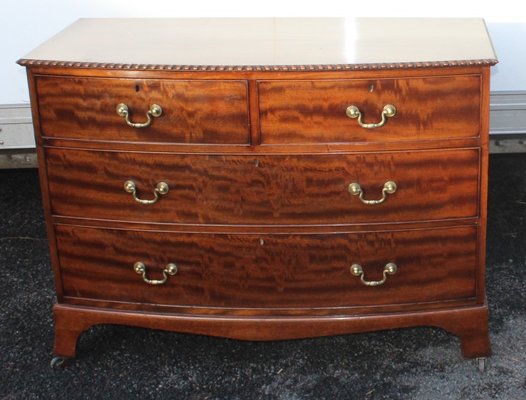 Antique Mahogany Low Bow Dresser For Sale At Pamono
