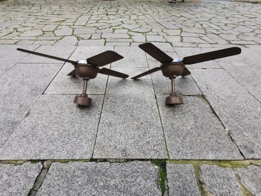 Vintage Ceiling Fans Set Of 2 For At Pamono Vintage Ceiling Fans Set Of 2 For, Red Vintage Style Ceiling Fan