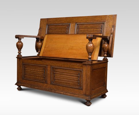 Antique Oak Monks Bench For Sale At Pamono