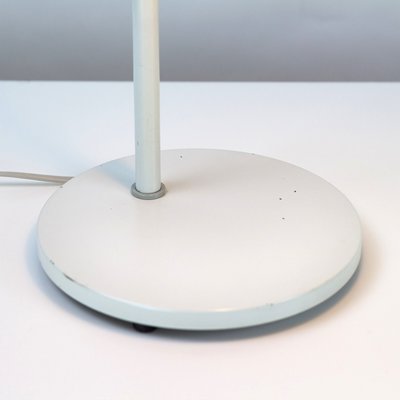 Danish White Lento Table Lamp by Jo Hammerborg for Fog & Mørup, 1960s Danish White Lento Table Lamp by Jo Hammerborg for Fog & Mørup, 1960s