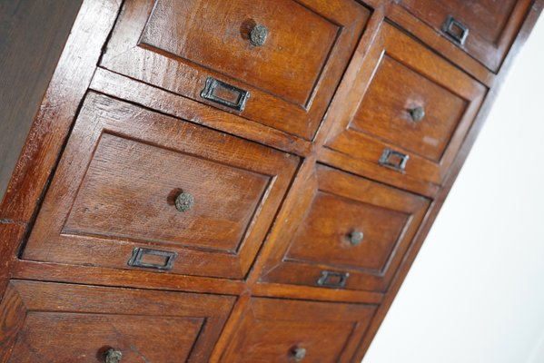 Antique French Oak Apothecary Cabinet 1870s For Sale At Pamono