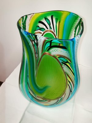 Petit Vase Vert En Faïence Saint Clement - Hauteur 11cm, Vintage
