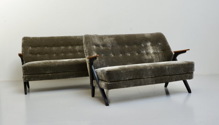 Swedish Velvet Sofas 1960s Set Of 2 For At Pamono Swedish Velvet Sofas 1960s Set Of 2