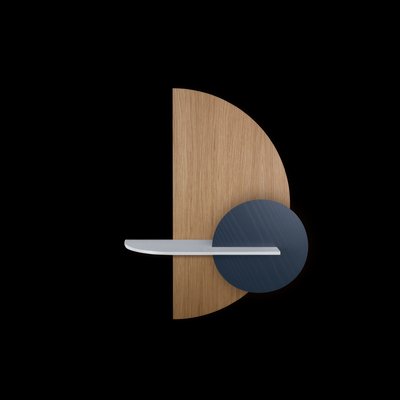 Alba M Semi Circle Wall Shelf By Daniel García Sánchez For Woodendot At Pamono - Semi Circle Wall Shelf Alba M Semi Circle Wall Shelf By Daniel García Sánchez For Woodendot At Pamono - Semi Circle Wall Shelf