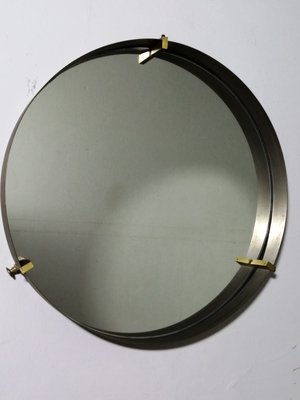 Vintage Brass Round Mirror 1950s For At Pamono Vintage Brass Round Mirror 1950s For