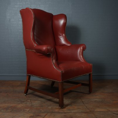 Antique Wingback Red Leather And Gany Armchair For At Pamono - Red Leather Chair Matrix Antique Wingback Red Leather And Gany Armchair For At Pamono - Red Leather Chair Matrix