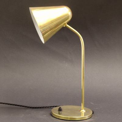 Lampe de Bureau Ajustable Mid Century en Laiton par Jacques Biny pour Luminalité, années 50 Lampe de Bureau Ajustable Mid Century en Laiton par Jacques Biny pour Luminalité, années 50