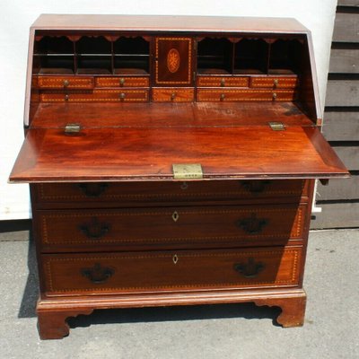 Antique Victorian Mahogany And Oak Desk For Sale At Pamono