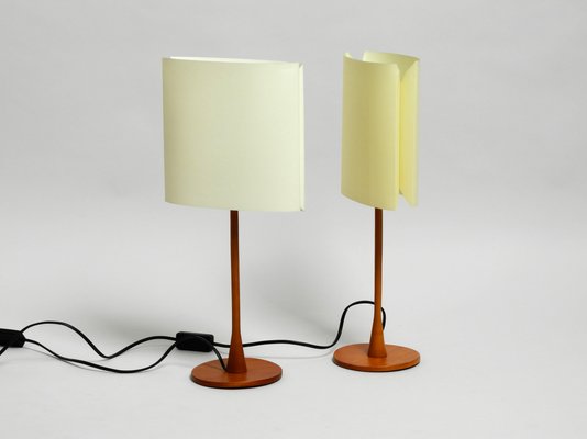 Vintage Teak Model Sara Table Lamps By Pierluigi Cerri For Fontana Arte Set Of 2 For Sale At Pamono