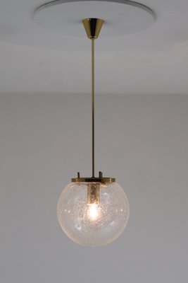 Vintage  Glass Globe Pendant Lamp  Art Deco  Orb Ceiling Lamp  30s 40s Europe