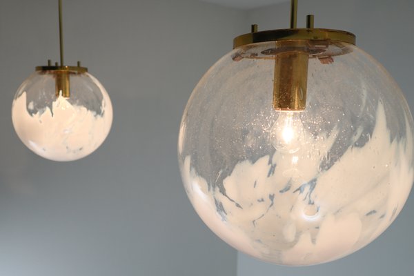 Art Glass Pendant Lamp 1960s, Art Glass Ceiling Light Fixtures