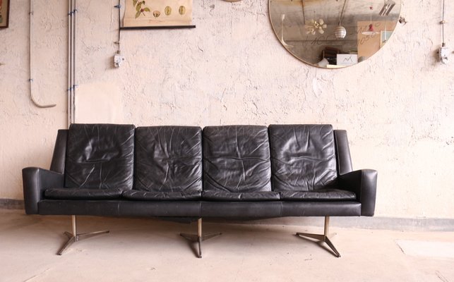 Danish Leather 4 Seater Sofa From Skjold Sorensen 1960s For 4 Seater Sofa From Skjold Sorensen
