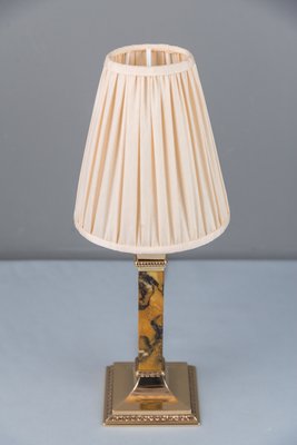 Art Deco Bronze Marble Table Lamp, 1920s Table Lamps