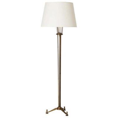 art deco brass floor lamp