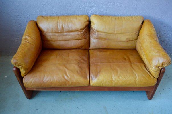Leather Teak Sofa From A S Mikael Laursen 1960s For Sale At Pamono