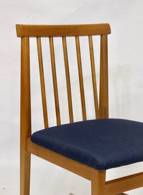 Chaises De Salle A Manger Mid Century Scandinaves Bleu Fonce Set
