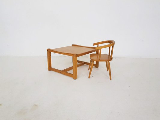 childrens table and 2 chairs