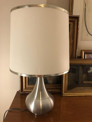 Brushed Aluminum Table Lamp 1970s for sale at Pamono