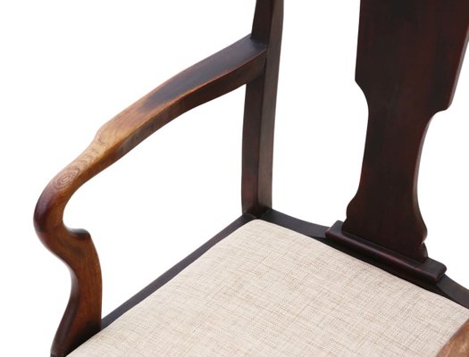 Antique Queen Anne Style Mahogany Dining Chairs Set Of 8 For At Pamono Antique Queen Anne Style Mahogany, Queen Anne Mahogany Dining Chairs