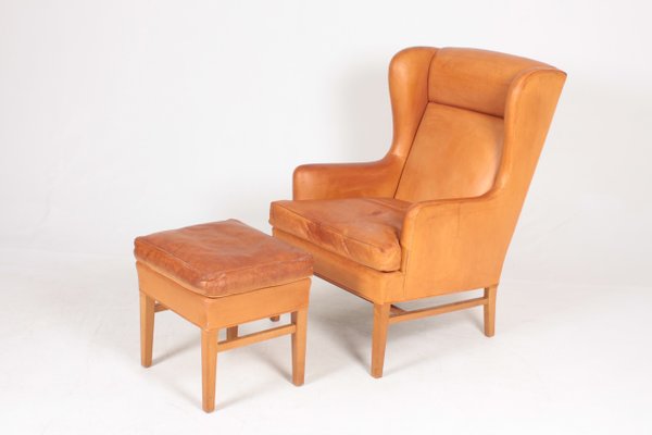 Mid Century Danish Patinated Leather Lounge Chair And Ottoman Set - Mid Century Modern Lounge Chair And Ottoman Set Wood Leather Mid Century Danish Patinated Leather Lounge Chair And Ottoman Set - Mid Century Modern Lounge Chair And Ottoman Set Wood Leather